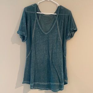 We the free blue v neck